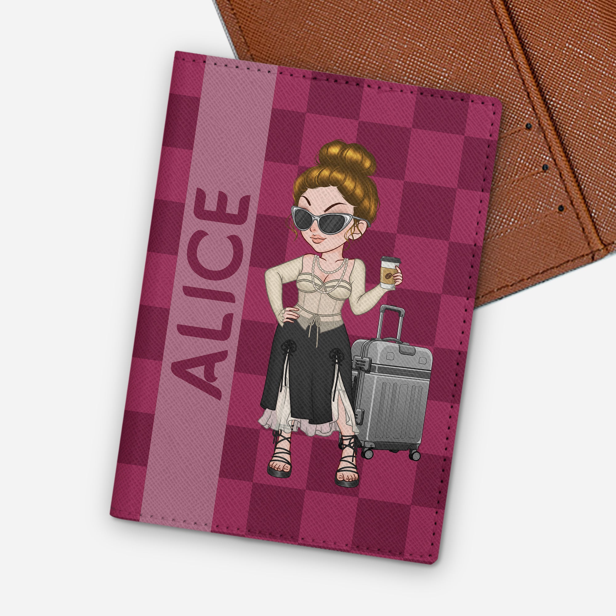 4944OFR1 porte passeport personnalise femme stylee 4944okmta