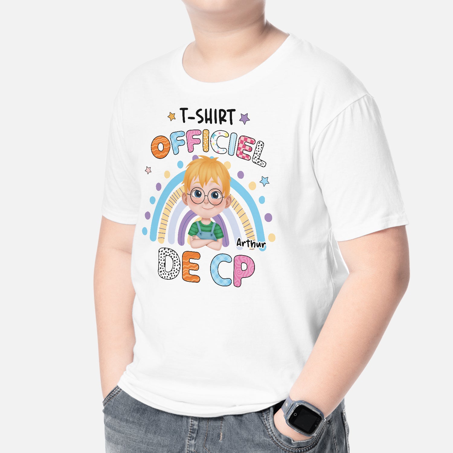 4959AFR2 t shirt personnalise enfant t shirt officiel de la maternelle 4959a6mak