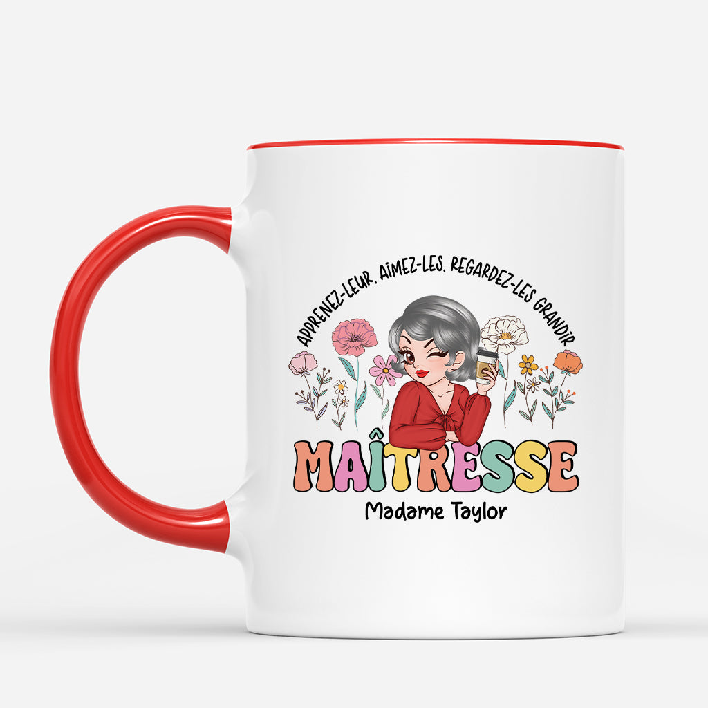 4974MFR2 mug personnalisee maitresse apprenez leur 4974m8int