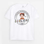 4985AFR1 t shirt personnalise enfant ecolier  ecoliere crayon de couleur 4985atq8k