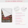 5002BFR4 plaid personnalise pour femme juste une fille qui aime les livres 5002b