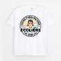 5016AFR2 t shirt personnalise enfant ecolier  ecoliere design cartoon 5016a3mk