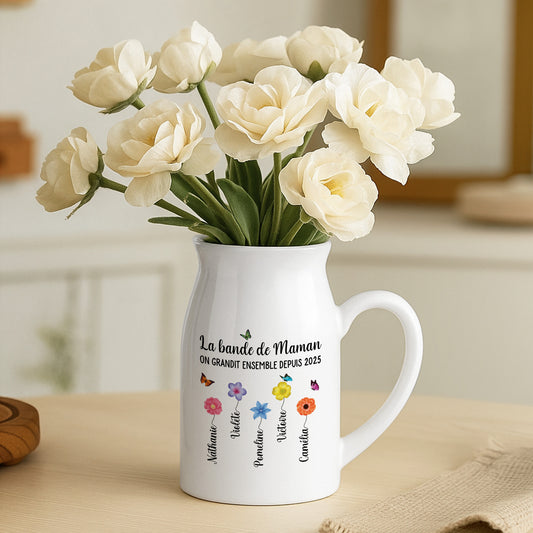 5030OFR2 vase personnalise pour mamie la bande de mamie version florale 5030ok4ma