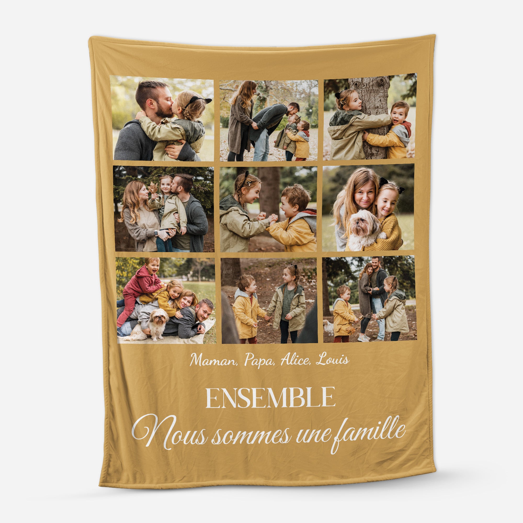5031BFR1 plaid personnalise pour famille avec photos 5031bkqmi