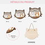 5035QFR3 plaque en bois personnalisee avec chat a suspendre fermer la porte svp 5035q8qnd