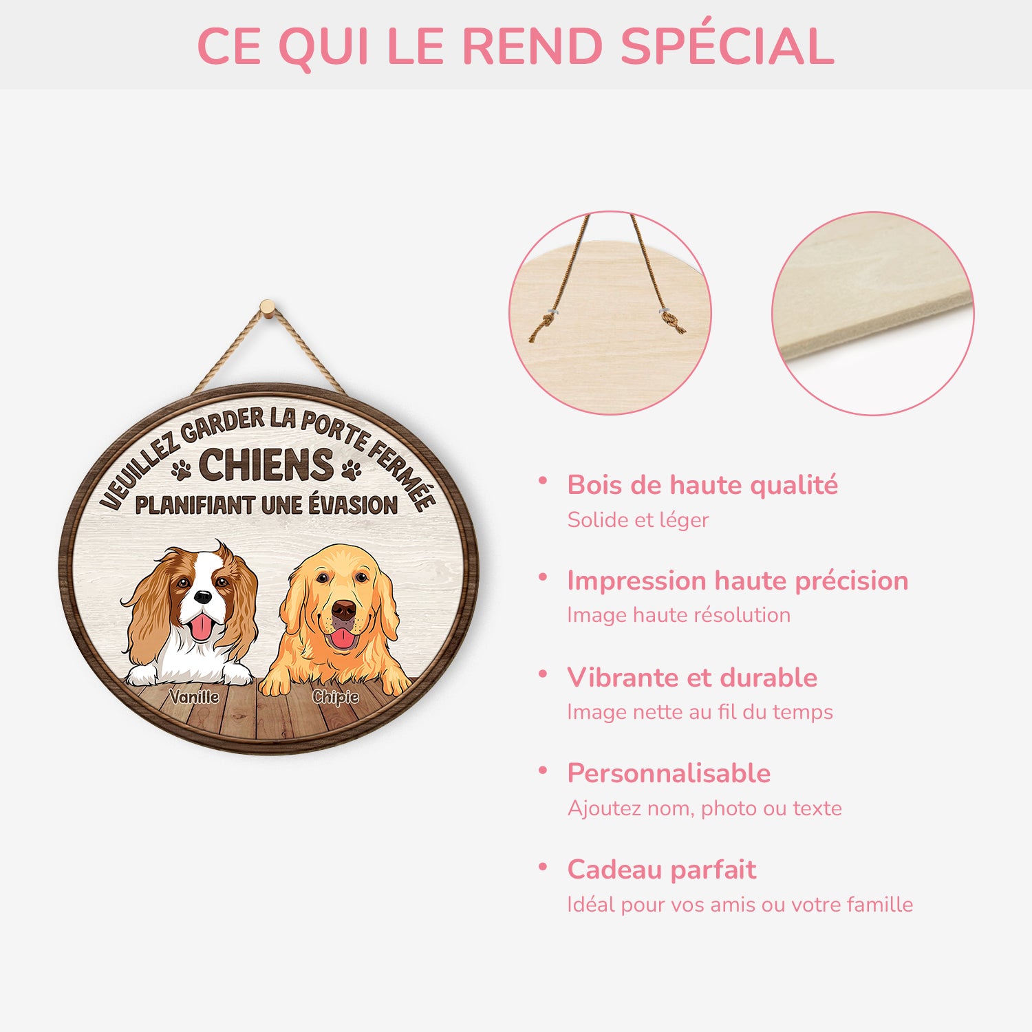 5035QFR4 plaque en bois personnalisee avec chien a suspendre fermer la porte svp 5035q8qnc_441a780a c4ff 4c5c 8208 bb4b0c671d18