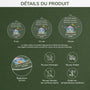 5038OFR3 ornement en acrylique personnalise couple nouvelle maison coloree 5038otlng