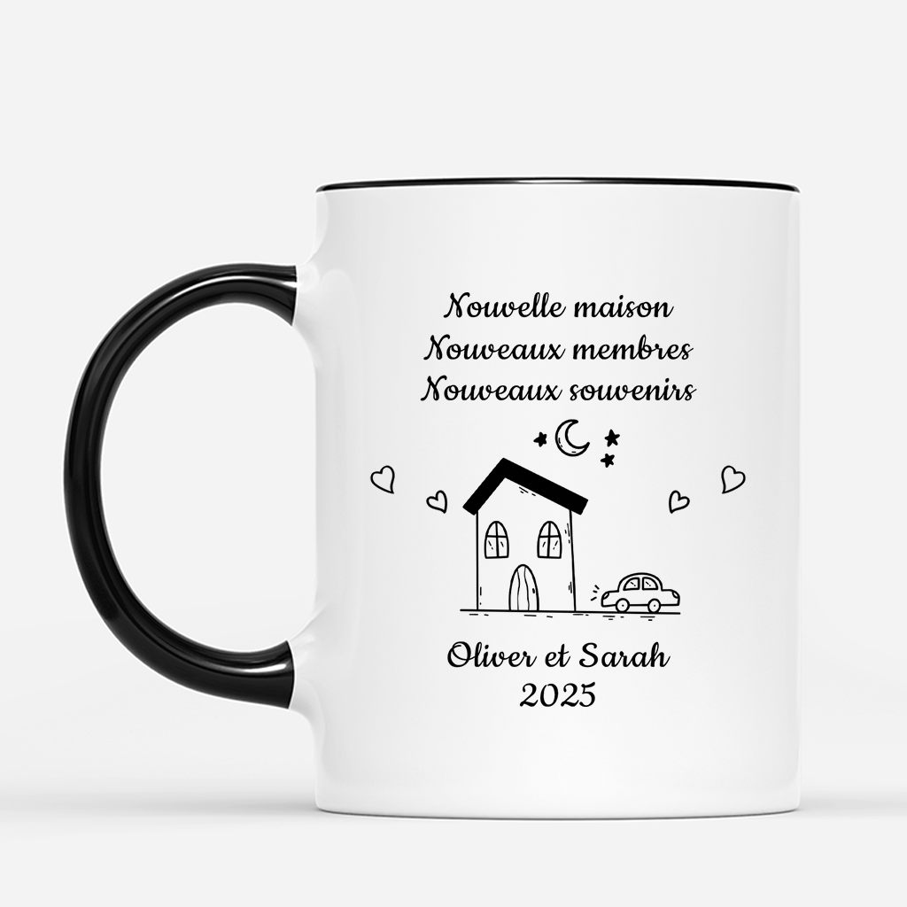 5039MFR2 mug personnalise couple nouvelle maison dessin crayon 5039mtnng