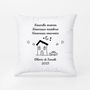 5039PFR2 coussin personnalise couple nouvelle maison dessin crayon 5039p