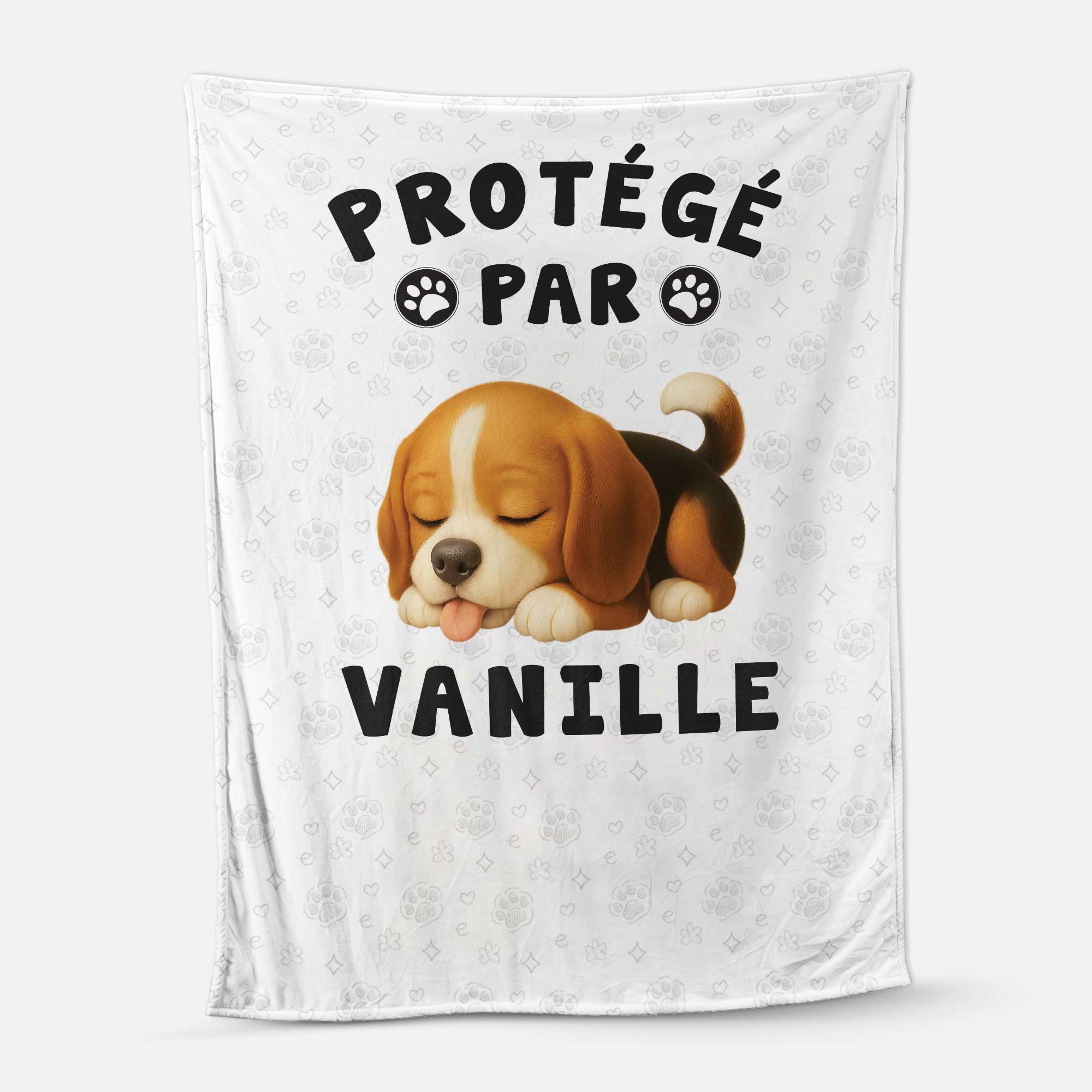 5041BFR1 plaid personnalise avec chien protege par 5041b3gac