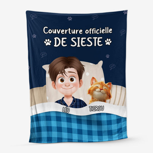 5057BFR1 plaid personnalise avec chat couverture officielle 5057b36ad