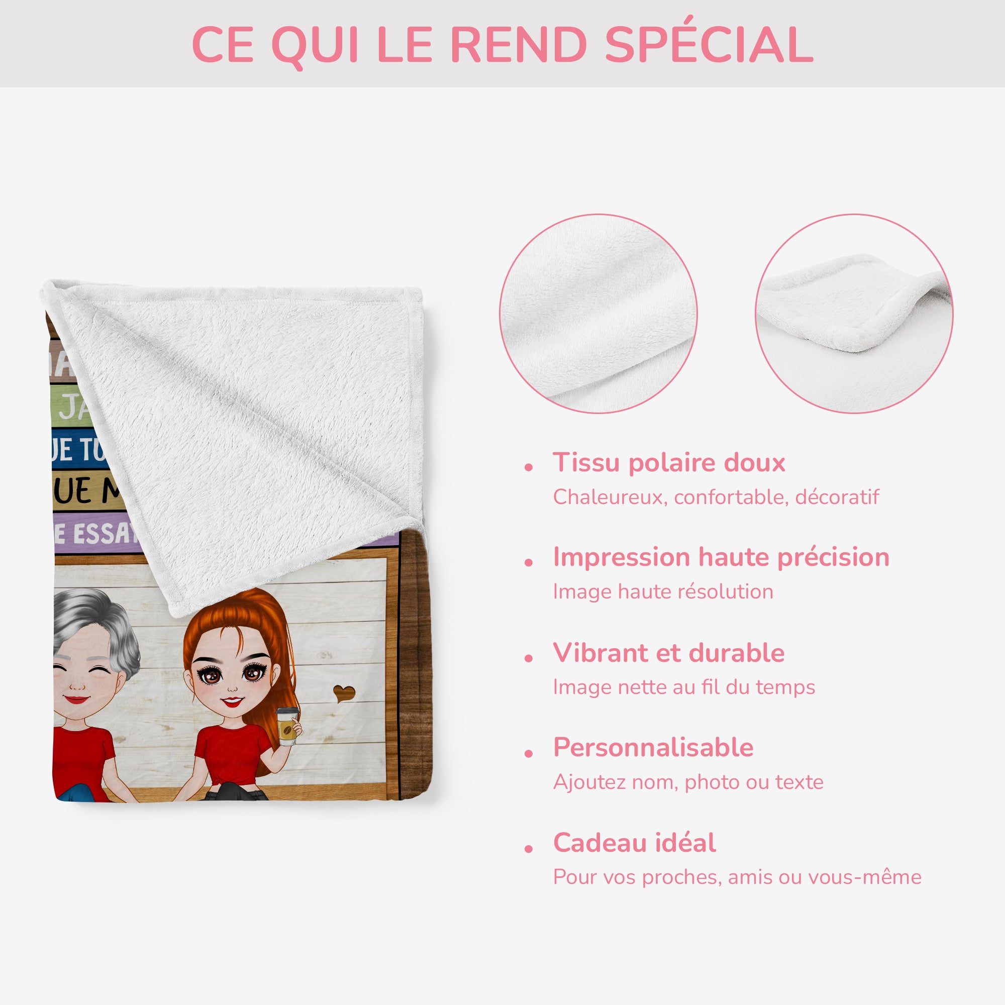 5058BFR4 plaid personnalise pour mamie avec amour 5058b6yna