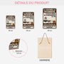 5070QFR3 plaque en bois personnalisee avec chien a suspendre propriete protegee 5070qkqac