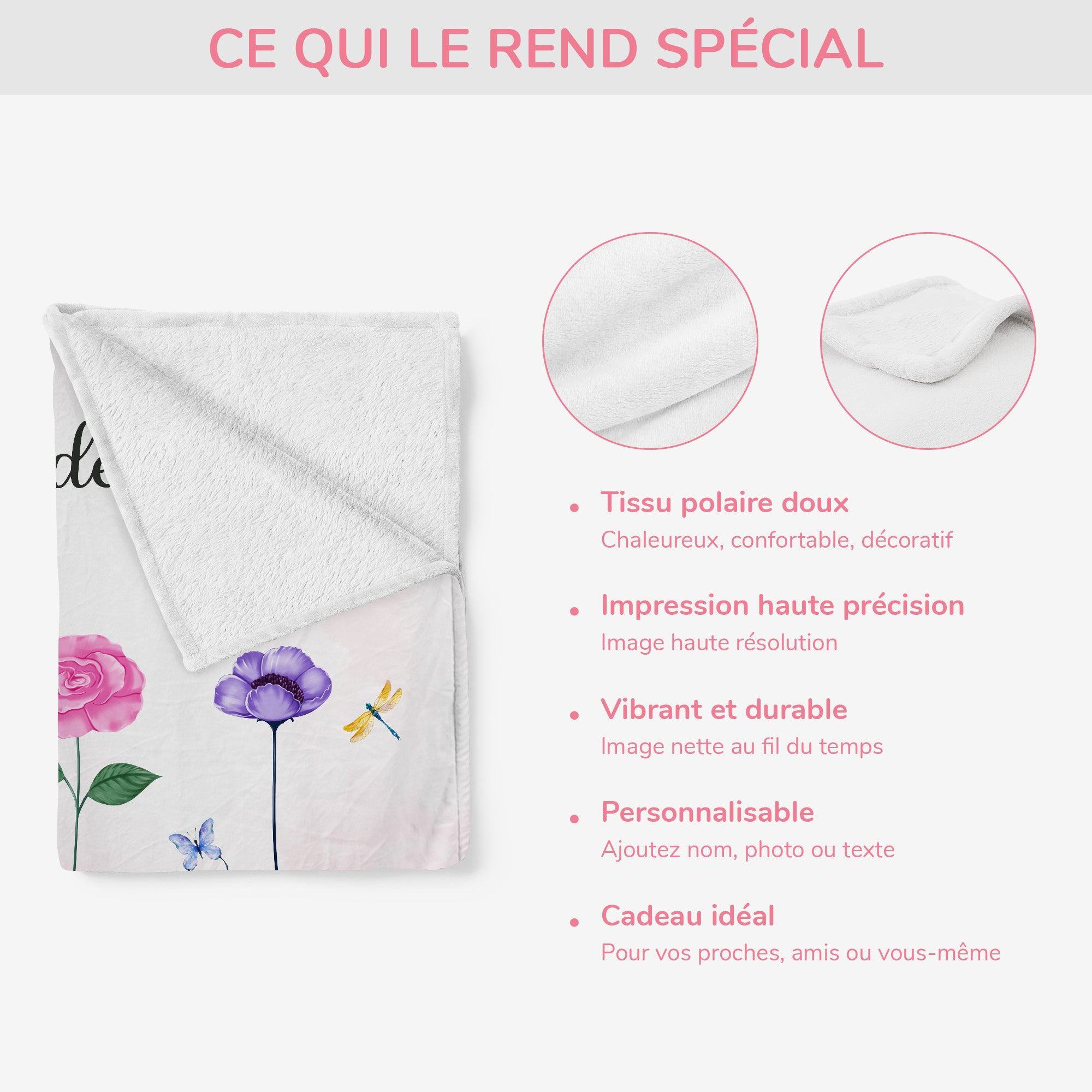 5076BFR4 plaid personnalise maman le jardin de maman 5076b3kta