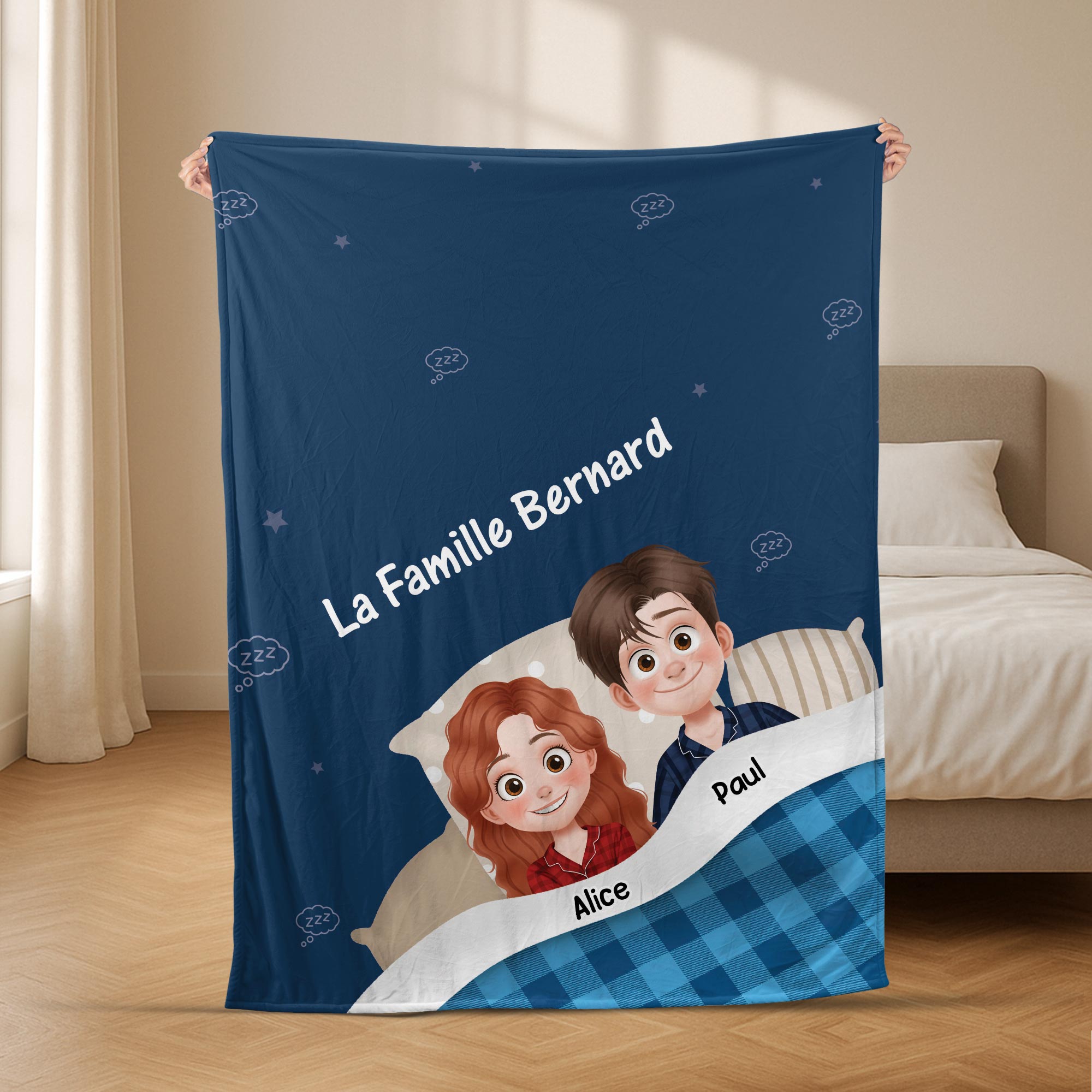 Plaid Personnalisé Couple Couverture Pour Couple Cadeau Plus