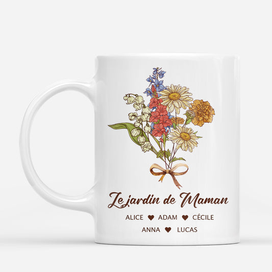 5083MFR1 mug personnalise le jardin de mamie maman vintage 5083m6lla