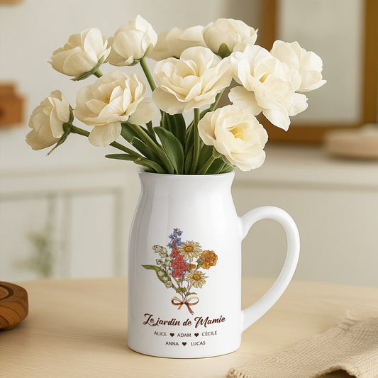 5083OFR2 vase personnalise pour maman le jardin de maman vintage 5083o6lta
