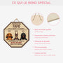 5087QFR4 plaque en bois personnalisee avec chien a suspendre protege par 5087qkymc