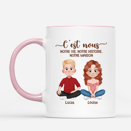 5091MFR2 mug personnalise couple cest nous 5091m8lng