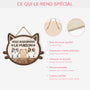 5094QFR4 plaque en bois personnalisee avec chat a suspendre nous gouvernons la maison 5094q8itd