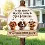 5097QFR2 plaque en bois personnalisee avec chien a suspendre nessaie meme pas 5097q8ttc