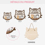 5116QFR3 plaque en bois personnalisee avec chat a suspendre partez sauf si 5116q6ynd