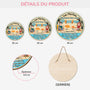 5132QFR3 plaque en bois personnalisee a suspendre bienvenue dans notre piscine 5132qtqng