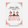 5140RFR1 plaque en acrylique personnalisee maman et filles 5140rkmma