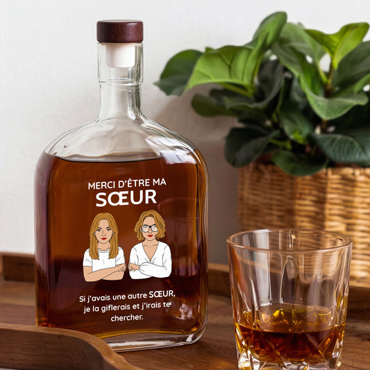 5145AFR1 bouteille de whisky personnalisable etre mon frere ma soeur 5145aisv0b_1