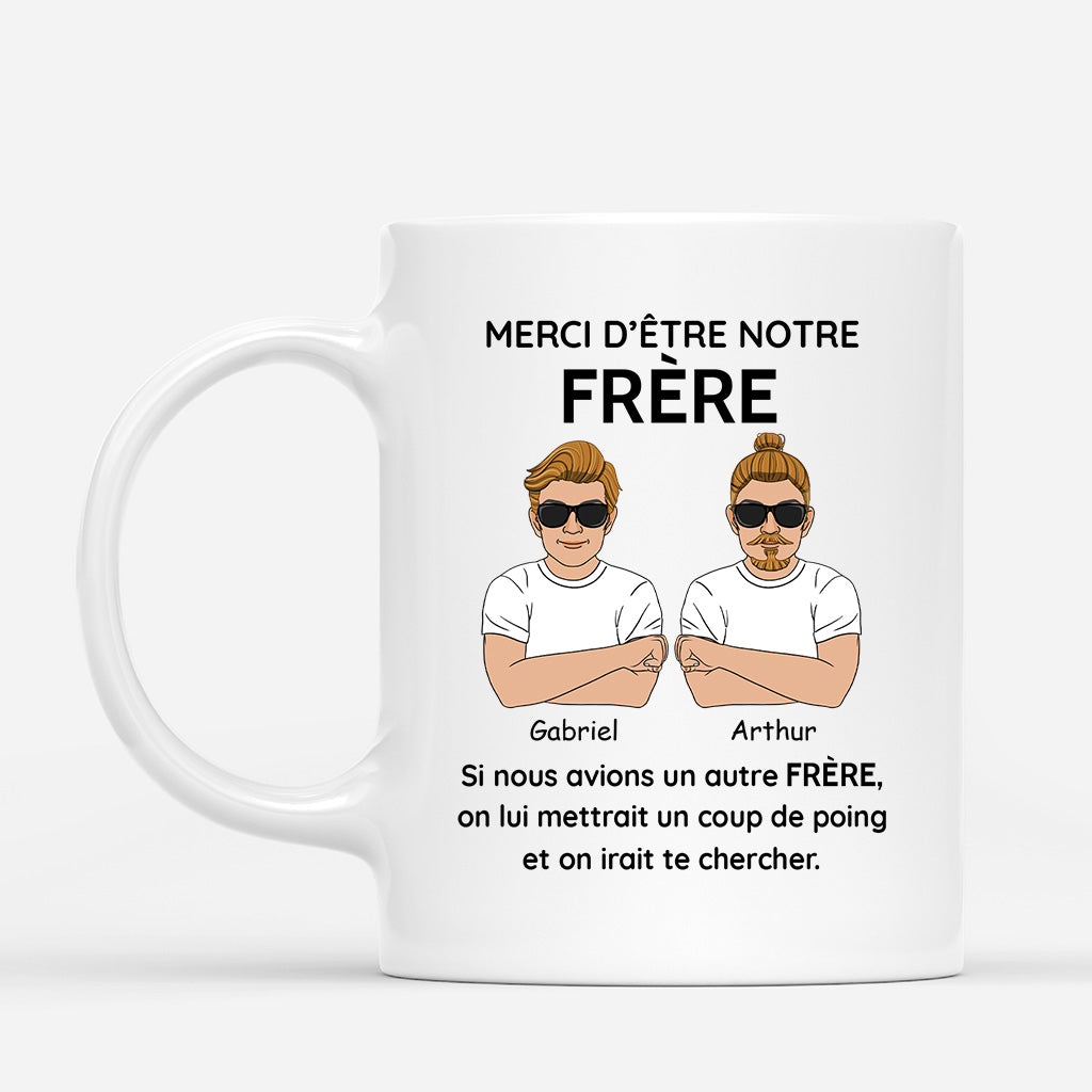 5145MFR1 mug personnalise humour merci d_etre mon frere 5145mkgme