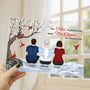 5147RFR3 plaque en acrylique personnalisee femme nos coeurs n_etaient pas prets cadeau commemoratif 5147r36za