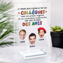 5149RFR2 plaque en acrylique personnalise avec visage le travail nous a reunis 5149r3lzo