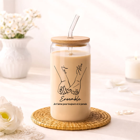 5150AFR1 verre canette personnalise de notre premier baiser cadeau couple original 5150attvng_1