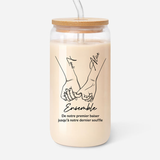 5150AFR1 verre canette personnalise de notre premier baiser cadeau couple original 5150attvng_2