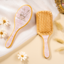 5150AFR2 brosse a cheveux personnalisee en acetate gravee couple premier baiser 5150aqtfna