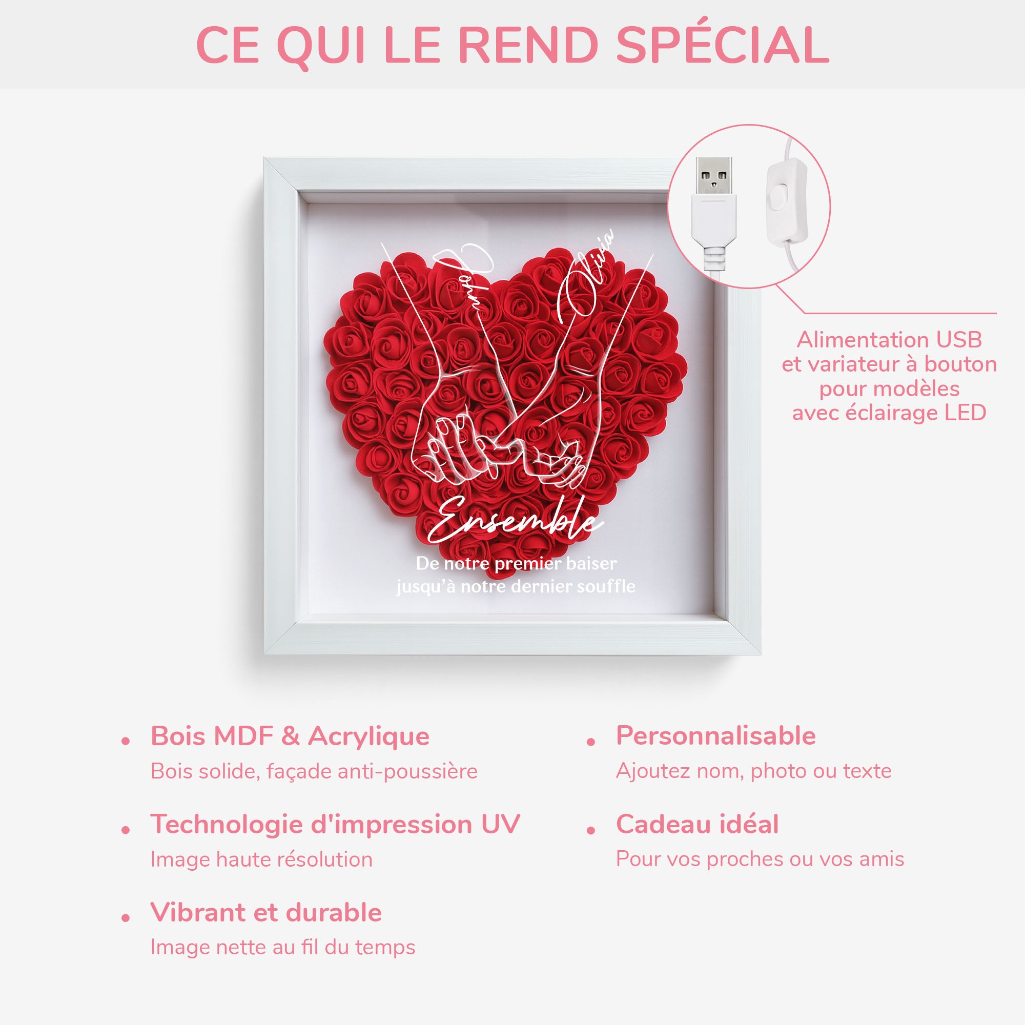 5150OFR5 boite a fleurs_ personnalisee couple de notre premier baiser 5150otvng