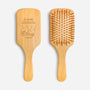 5150QFR1 brosse a cheveux personnalisee en bambou couple de notre premier baiser 5150qtqng