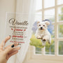 5154RFR3 plaque en acrylique personnalisee paradis dans ma maison cadeau commemoratif chien 5154rttnc