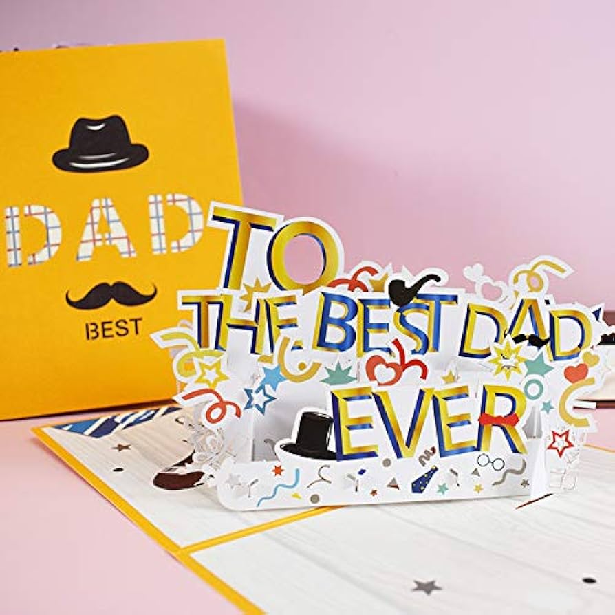 Carte de voeux d'anniversaire pour idee cadeau anniversaire papa fait maison[product]