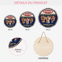 5160QFR3 plaque en bois personnalisee a suspendre zone patrouillee avec chien 5160qkgmc