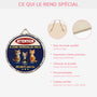5160QFR4 plaque en bois personnalisee a suspendre zone patrouillee avec chat 5160qkgmd