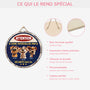 5160QFR4 plaque en bois personnalisee a suspendre zone patrouillee avec chien 5160qkgmc