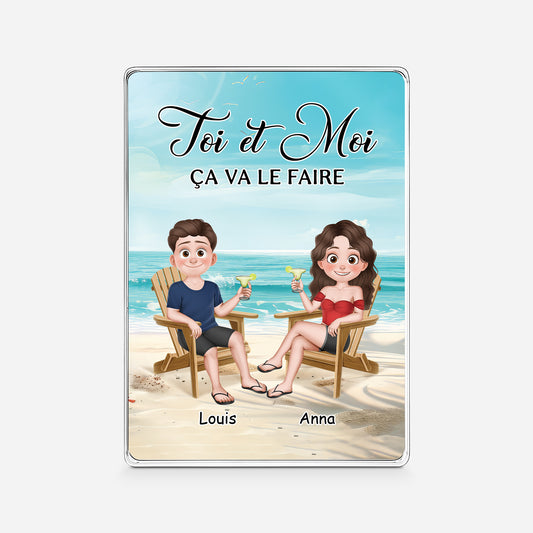 5162RFR1 plaque en acrylique personnalisee couple toi et moi version van gogh 5162r8vng