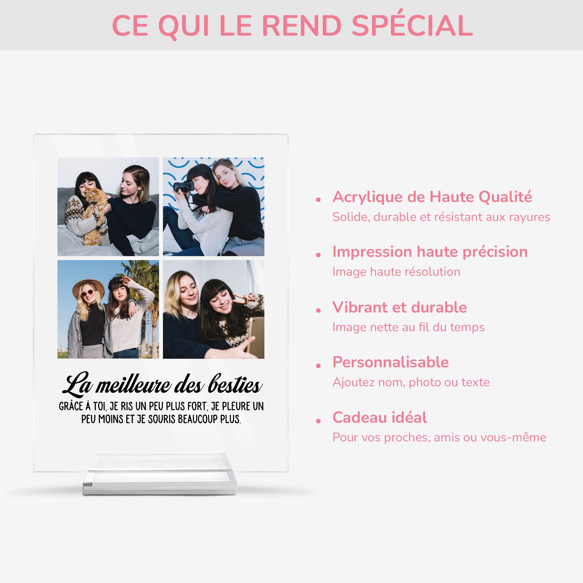 5180RFR5 plaque en acrylique personnalisee avec photos la meilleure des besties 5180r_1df312ae bf72 4829 9ba1 df2a420a85fd