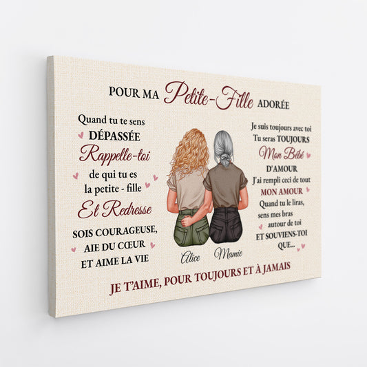 5182CFR2 toile personnalisee maman a ma belle fille 5182c6v5a