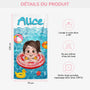 5196BFR3 serviette de plage personnalise pour enfant design cartoon mignon 5196b8gnk