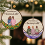 5198OFR2 ornement noel en bois a 1 couche personnalise pour amie vivre a cote 5198o3zzf