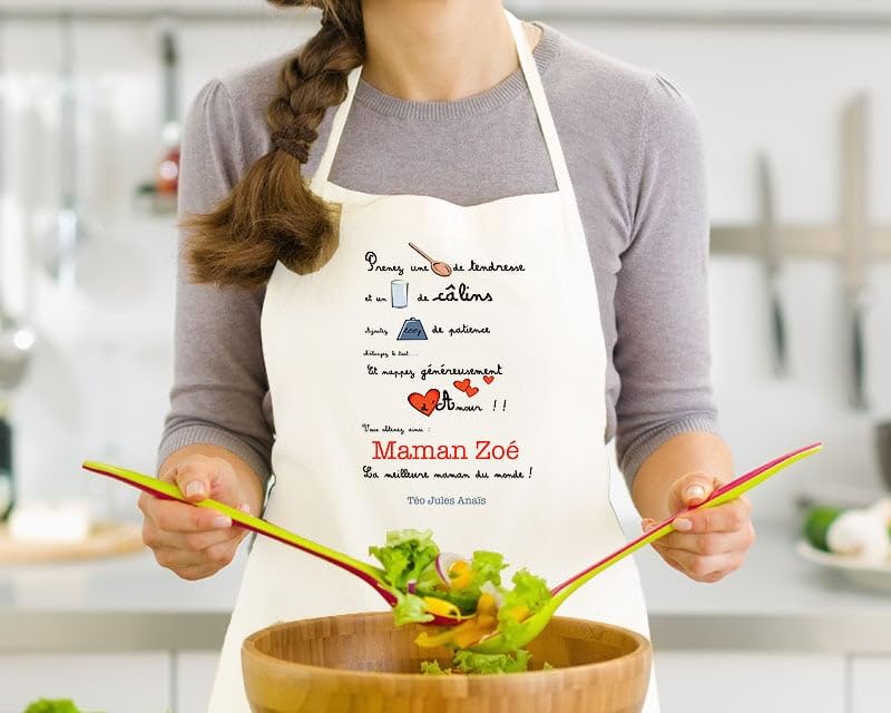 Tablier personnalisé pour maman