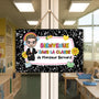 5204QFR2 plaque en bois personnalisee a suspendre bienvenue dans la classe dessin crayon 5204qkmtt
