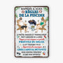 5210EFR1 plaque en metal personnalisee pour couple regles de la piscine 5210etkag